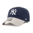画像4: 47brand フォーティーセブン キャップ【CLEAN UP NY】 帽子 ローキャップ MLB オフィシャル ヤンキース 野球 スポーツ 2トーン メンズ ユニセックス (4)