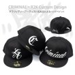 画像2: CRIMINAL×R2K 【 ハンドペイント キャップ 】  限定デザイン CAP  帽子 スナップバック 黒 (2)