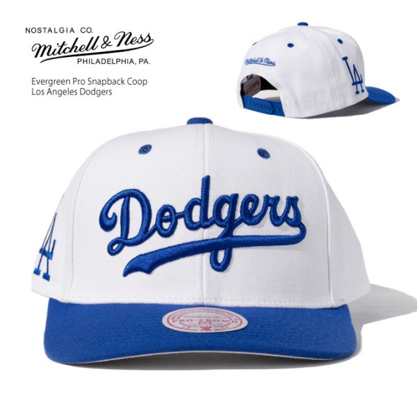 画像1: Mitchell & Ness ミッチェルアンドネス 【 Evergreen Pro ロサンゼルス・ドジャース LA 2TONE 】 スナップバック キャップ 帽子 (1)