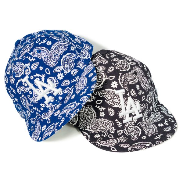 画像2: TWINS ENTERPRISE INC 【キッズ】 キャップ 【Youth  Flex Fit Cap LA Paisley】 子供用 帽子 ペイズリー バンダナ ドジャース 野球 (2)