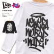 画像1: NEW ERA ニューエラ 【キッズ Youth 長袖 コットン Tシャツ Tagging】 ロンT ロングTシャツ ロゴ 子供用タギング  (1)