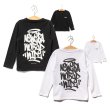 画像2: NEW ERA ニューエラ 【キッズ Youth 長袖 コットン Tシャツ Tagging】 ロンT ロングTシャツ ロゴ 子供用タギング  (2)
