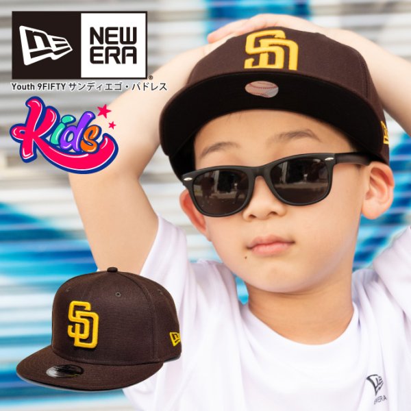画像1: NEW ERA ニューエラ キッズ キャップ 【 Youth 9FIFTY サンディエゴ パドレス 】 帽子 フリーサイズ スナップバック NEWERA KIDS CAP 950 (1)