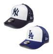 画像2: NEW ERA ニューエラ キッズ 【Youth 9FORTY A-Frame トラッカー MLB Mesh Embroidery】 メッシュキャップ 子供用 940 スナップバック トラッカー キッズサイズ ヤンキース ドジャース (2)