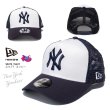 画像4: NEW ERA ニューエラ キッズ 【Youth 9FORTY A-Frame トラッカー MLB Mesh Embroidery】 メッシュキャップ 子供用 940 スナップバック トラッカー キッズサイズ ヤンキース ドジャース (4)