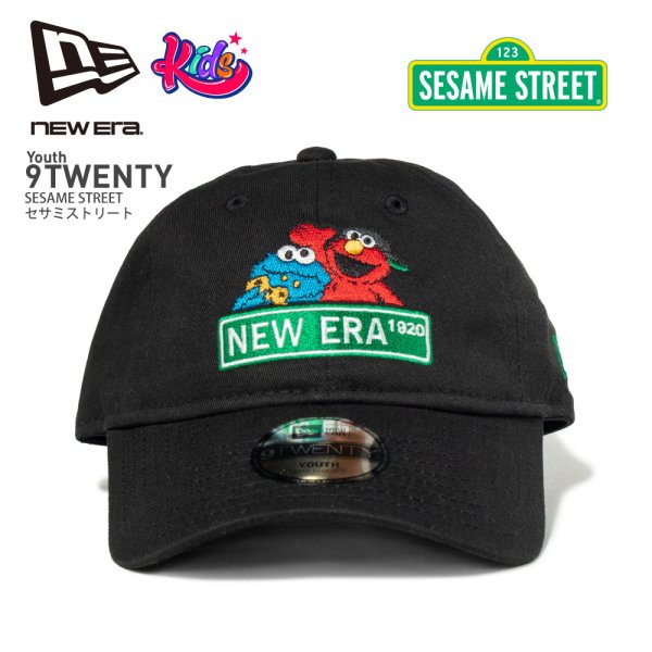 画像1: NEW ERA ニューエラ 【キッズ】 キャップ 【Youth 9TWENTY SESAME STREET セサミストリート】 ローキャップ キャラクター 子供用 920 スナップバック キッズサイズ (1)
