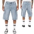 画像3: PRO CLUB プロクラブ 【Baggy Denim Cargo Short】 ジーンズ デニム バギーパンツ カーゴパンツ ハーフパンツ ヘビーウェイト ウォッシュ加工 大きいサイズ メンズ (3)