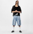 画像6: PRO CLUB プロクラブ 【Baggy Denim Cargo Short】 ジーンズ デニム バギーパンツ カーゴパンツ ハーフパンツ ヘビーウェイト ウォッシュ加工 大きいサイズ メンズ (6)