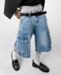 画像9: PRO CLUB プロクラブ 【Baggy Denim Cargo Short】 ジーンズ デニム バギーパンツ カーゴパンツ ハーフパンツ ヘビーウェイト ウォッシュ加工 大きいサイズ メンズ (9)