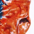 画像6: 【4XL - 6XL】 EVOLUTION 【タイダイ】 スウェット ハーフパンツ ネイビー×オレンジ TIEDYE (6)