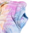 画像8: 【4XL - 6XL】 EVOLUTION 【タイダイ】 スウェット ハーフパンツ ティール×イエロー TIEDYE (8)