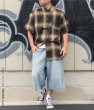 画像4: VICTORIOUS 【 フランネル チェックシャツ 】 半袖 PLAID SHIRT ネルシャツ (4)