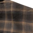 画像5: YAGO 半袖 チェックシャツ【 14AB カーキ×ブラック 】 (5)
