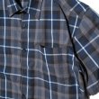 画像5: YAGO 半袖 チェックシャツ【CL-2 ネイビー】 チカーノ ローライダー ウエストコースト ビッグサイズ 大きいサイズ (5)