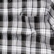 画像5: YAGO 半袖 チェックシャツ【 D4 ホワイト×ブラック 】 (5)