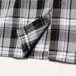 画像7: YAGO 半袖 チェックシャツ【 D4 ホワイト×ブラック 】 (7)