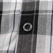 画像8: YAGO 半袖 チェックシャツ【 D4 ホワイト×ブラック 】 (8)