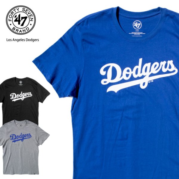 画像1: 47brand フォーティーセブン Tシャツ【 ロサンゼルス・ドジャース 】 MLB オフィシャル LA LOS ANGELES DODGERS (1)