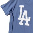画像3: 47brand フォーティーセブン Tシャツ【 ロサンゼルス・ドジャース ビッグロゴ LA / スカイブルー 】 MLB オフィシャル 薄手 (3)
