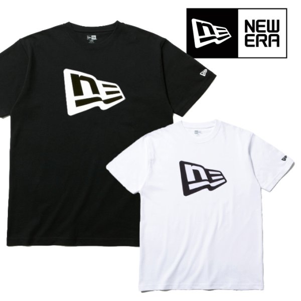 画像1: NEW ERA Tシャツ 【フラッグロゴ FLAG LOGO】 ニューエラ 半袖 (1)