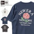 画像1: NEW ERA ニューエラ Tシャツ 【ウォッシュド コットン Tシャツ State Flower】 コットン TEE メンズ 大きいサイズ ユニセックス フラワー ローズ ウォッシュ加工 NEWERA 正規品 (1)