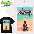 画像1: プリント Tシャツ 【 CALIFORNIA VIBES 】 ヘビーウェイト  LA 西海岸 カリフォルニア ロサンゼルス ローライダー チカーノ (1)