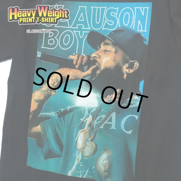 画像1: プリント Tシャツ 【 NIPSEY / SLAUSON BOY 】 ニプシー ハッスル ラップT ヘビーウェイト 半袖 WESTCOAST ヒップホップ ラッパー (1)