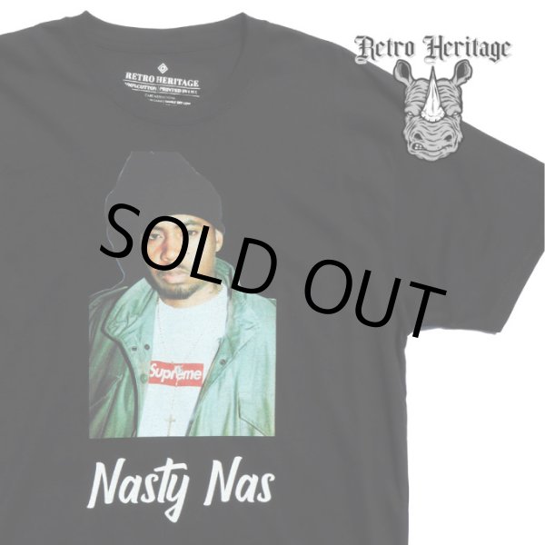 画像1: RETRO HERITAGE Tシャツ【 Nasty Nas 】 ナズ NY ヒップホップ HIPHOP ラッパー (1)