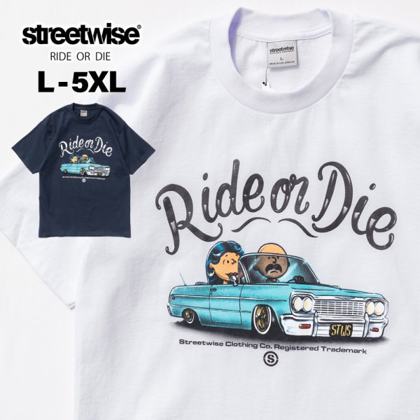 画像1: STREETWISE ストリートワイズ  【RANFLA Short Sleeve Tee】  ヘビーウェイト LA ロサンゼルス カリフォルニア 西海岸 WESTCOAST HIPHOP ビッグサイズ メンズ プリントTシャツ 半袖 (1)