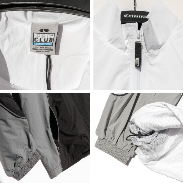 画像17: PRO CLUB プロクラブ 【Comfort Wide Track Jacket】 ジャケット アウター ライトアウター ウィンドブレーカー スポーツ ナイロンジャケット ビッグサイズ HIPHOP (17)