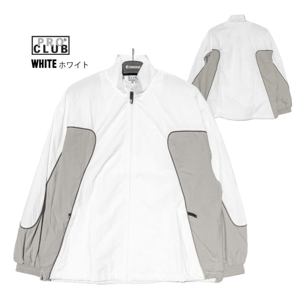 画像9: PRO CLUB プロクラブ 【Comfort Wide Track Jacket】 ジャケット アウター ライトアウター ウィンドブレーカー スポーツ ナイロンジャケット ビッグサイズ HIPHOP (9)