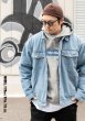 画像3: BAY FASHION ベイファッション 【Denim Jacket】 アウター デニムジャケット ボア 長袖 厚手 ストリート ビッグサイズ メンズ (3)