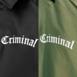 画像10: CRIMINAL オリジナル コーチジャケット 【 Criminal 】 ボア裏地 厚手 アウター クリミナル (10)