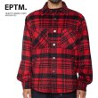 画像1: EPTM エピトミ 【厚手 フランネル シャツジャケット】 レッド RED ヘビーフランネル (1)