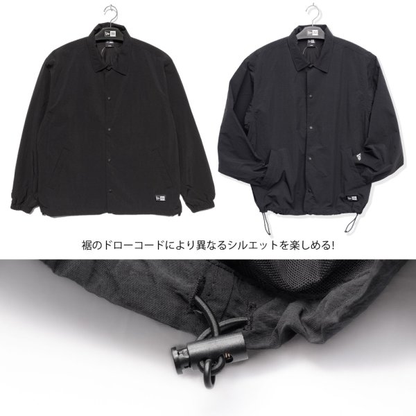 画像11: NEW ERA ニューエラ 【ナイロン コーチジャケット】 長袖 アウター ライトアウター ナイロンジャケット ウィンドブレーカービッグサイズ ユニセックス (11)
