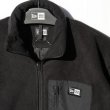画像4: NEW ERA ニューエラ 【フリースジャケット ボックスロゴ ウーブンパッチ】 長袖 アウター フリース セットアップ ジャケット ビッグサイズ 大きいサイズ ユニセックス (4)