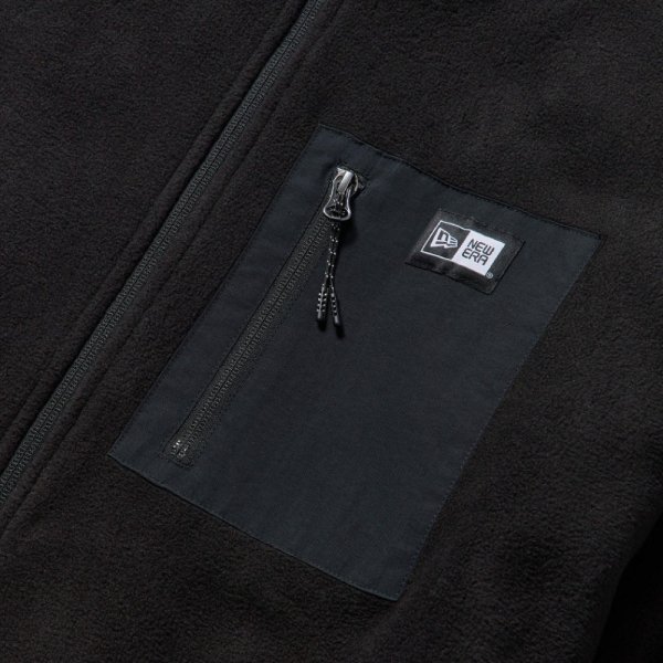 画像5: NEW ERA ニューエラ 【フリースジャケット ボックスロゴ ウーブンパッチ】 長袖 アウター フリース セットアップ ジャケット ビッグサイズ 大きいサイズ ユニセックス (5)