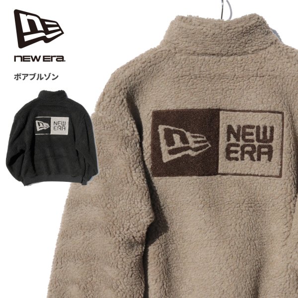画像1: NEW ERA ニューエラ 【ボアブルゾン オーバーサイズド】 長袖 ボア アウター オーバーサイズ 大きいサイズ ユニセックス (1)