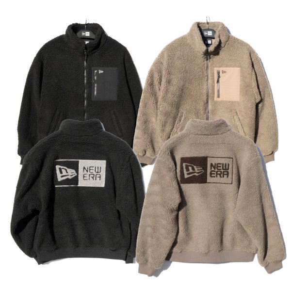 画像2: NEW ERA ニューエラ 【ボアブルゾン オーバーサイズド】 長袖 ボア アウター オーバーサイズ 大きいサイズ ユニセックス (2)