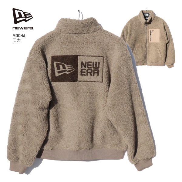 画像4: NEW ERA ニューエラ 【ボアブルゾン オーバーサイズド】 長袖 ボア アウター オーバーサイズ 大きいサイズ ユニセックス (4)