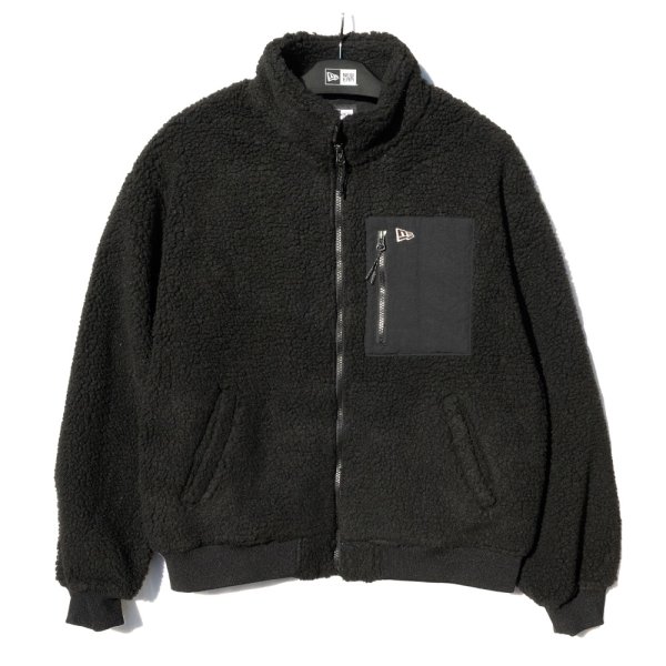 画像5: NEW ERA ニューエラ 【ボアブルゾン オーバーサイズド】 長袖 ボア アウター オーバーサイズ 大きいサイズ ユニセックス (5)