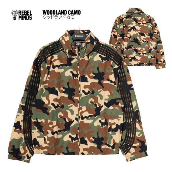 画像10: REBEL MINDS レベル マインズ 【Camo Bent Stripes Windbreaker Jacket】 迷彩 カモフラ ジャケット アウター ナイロンジャケット ウィンドブレーカー アウトドア 大きいサイズ (10)