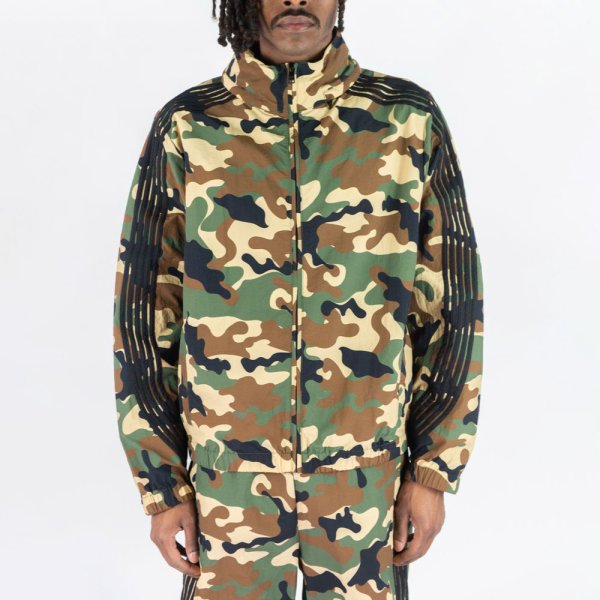 画像6: REBEL MINDS レベル マインズ 【Camo Bent Stripes Windbreaker Jacket】 迷彩 カモフラ ジャケット アウター ナイロンジャケット ウィンドブレーカー アウトドア 大きいサイズ (6)