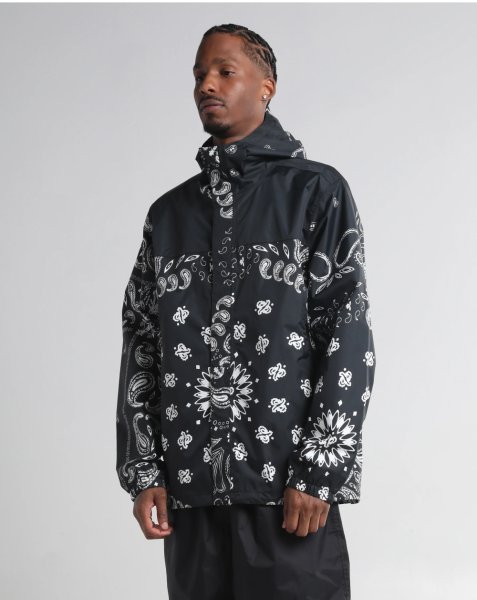 画像3: SHAKA WEAR シャカウエア 【Windbreaker Jacket 2.0】  ペイズリー バンダナ 柄物 ウィンドブレーカー ナイロンジャケット アウター ビッグサイズ 大きいサイズ HIPHOP メンズ (3)