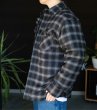 画像5: 【L〜3XL】 YAGO 【 H-1 フランネル ジャケット 】 シャツジャケット キルティング ネルシャツ 黒 Flannel Jacket (5)