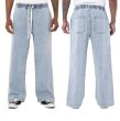 画像5: PRO CLUB プロクラブ 【Wide Leg Denim Lounge Pant】 ジーンズ デニム ロングパンツ デニムパンツ ウォッシュ加工 イージーパンツ ラウンジデニム ストレッチ メンズ (5)