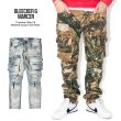 画像1: BLEECKER & MERCER 【 Slim Fit Cargo Denim Pants 】 ストレッチ スリムフィット デニム ジーンズ パンツ ブリーカー マーサー ヒップホップ US最新 ストリート メンズ 大きいサイズ (1)