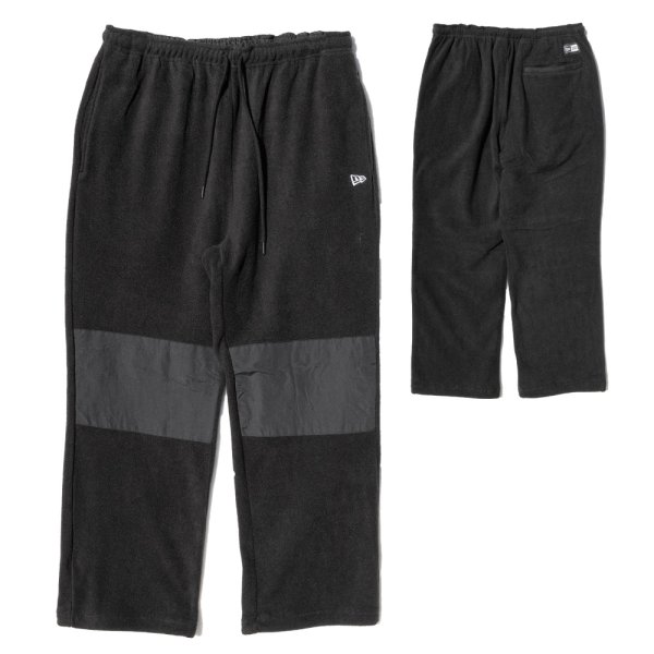 画像2: NEW ERA ニューエラ 【フリースパンツ ボックスロゴ ウーブンパッチ】 ロングパンツ フリース ビッグサイズ 大きいサイズ ユニセックス (2)