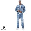 画像15: PUBLIK DENIM パブリックデニム 【Straight Fit Denim Pants】デニムパンツ ロングパンツ ジーパン デニム USサイズ ズボン メンズ 大きいサイズ ビッグサイズ ダメージ 加工 (15)