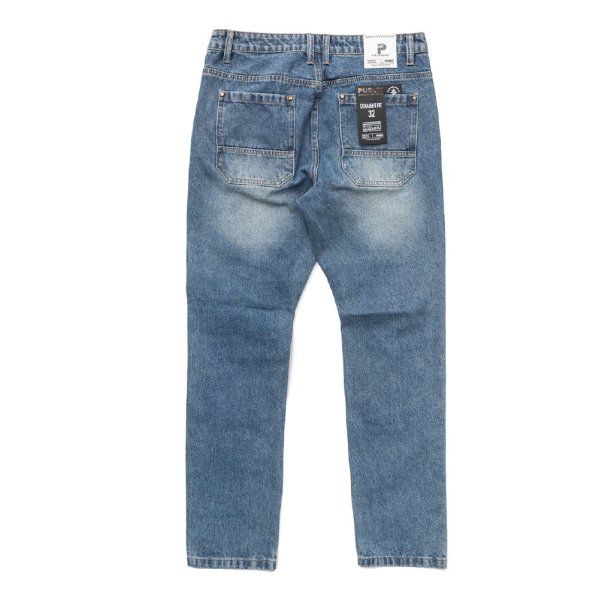 画像3: PUBLIK DENIM パブリックデニム 【Straight Fit Denim Pants】デニムパンツ ロングパンツ ジーパン デニム USサイズ ズボン メンズ 大きいサイズ ビッグサイズ ダメージ 加工 (3)